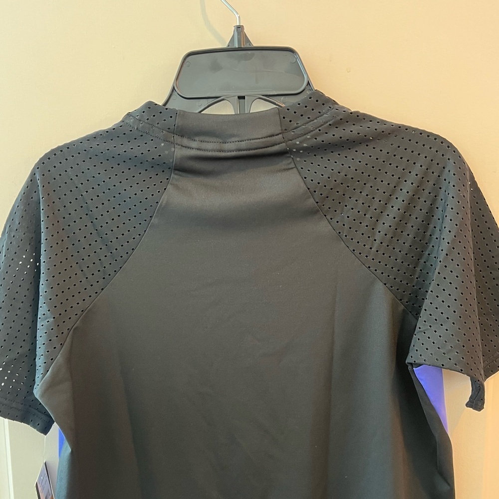 Nike Swim Activewear Top Women's S Purple Zip Hydroguard Swoosh Logo Graphic NWT - Picture 6 of 13